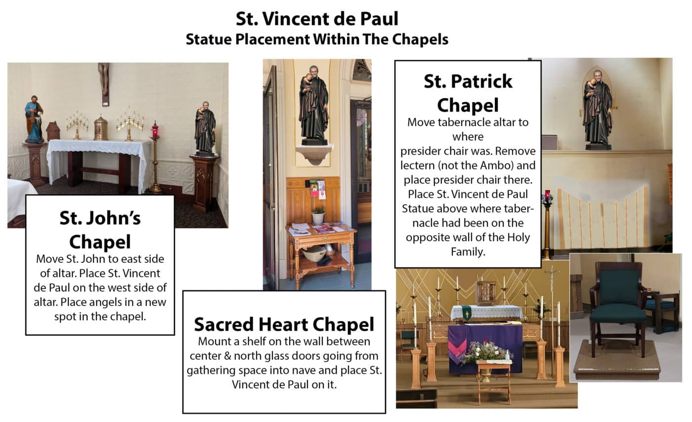 St. Vincent de Paul Statues Saint Vincent de Paul Catholic Church